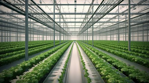 自动化种植蔬菜未来农业科技农业摄影图 摄影